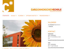 Tablet Screenshot of carlsonnenschein-schule.de